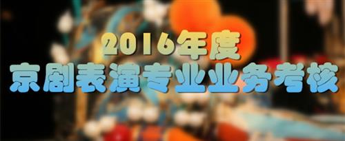 女人的逼骚国家京剧院2016年度京剧表演专业业务考...